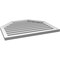 Ekena Millwork Octagonal Top Surface Mount PVC Gable Vent w/ 2"W x 1-1/2"P Brickmould Frame, 32"W x 26"H GVPOT32X2602SF - alternate 3
